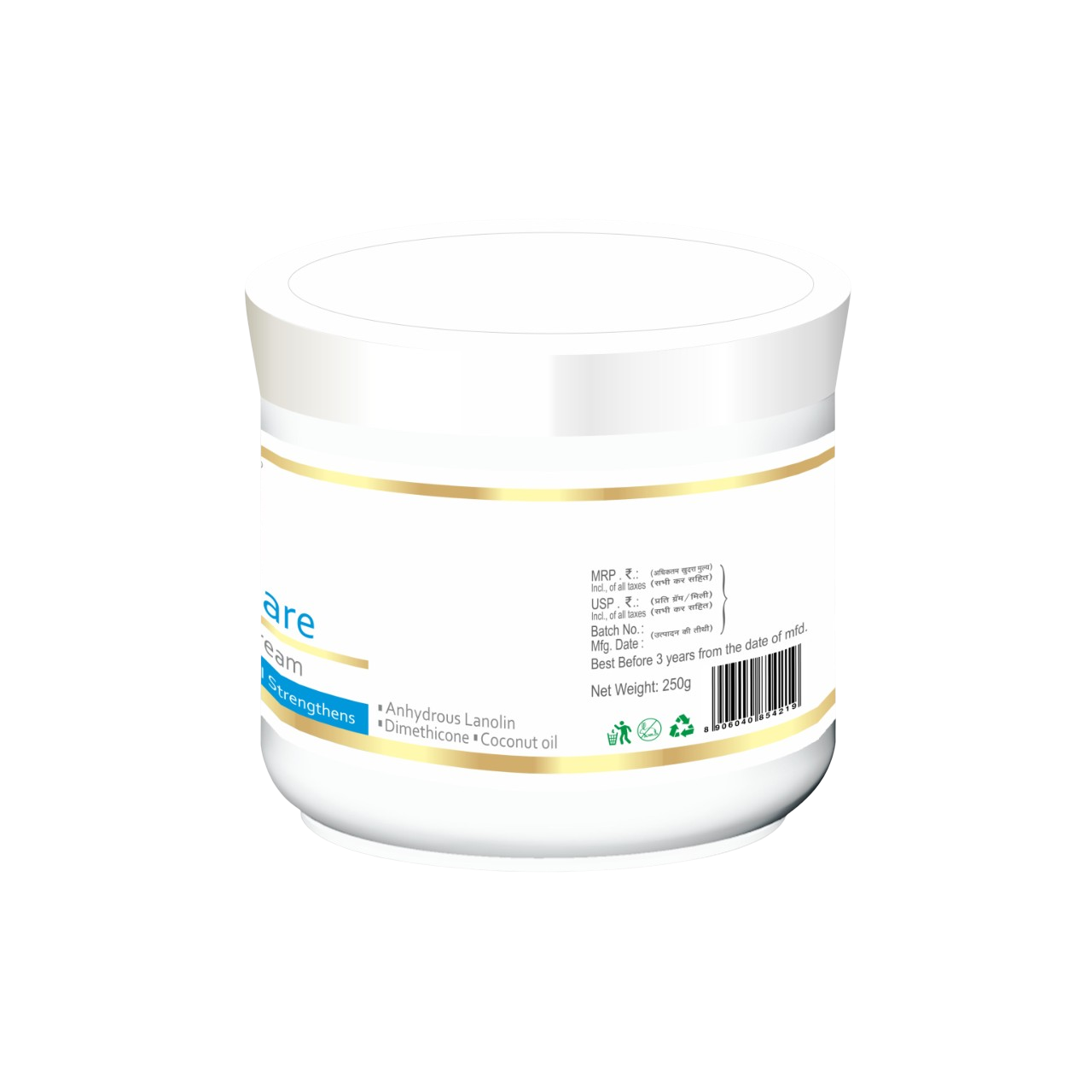 Ana-Zoom Coconut Care Cream - 250 gm