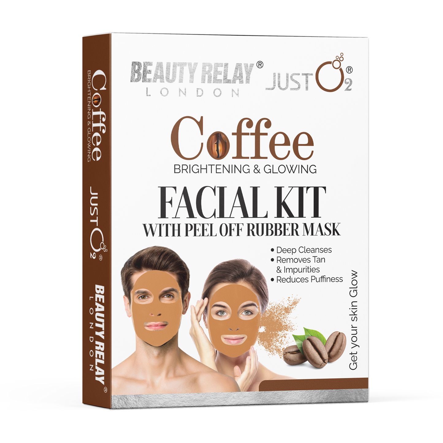 Coffee Facial Kit With Peel Off Rubber Mask