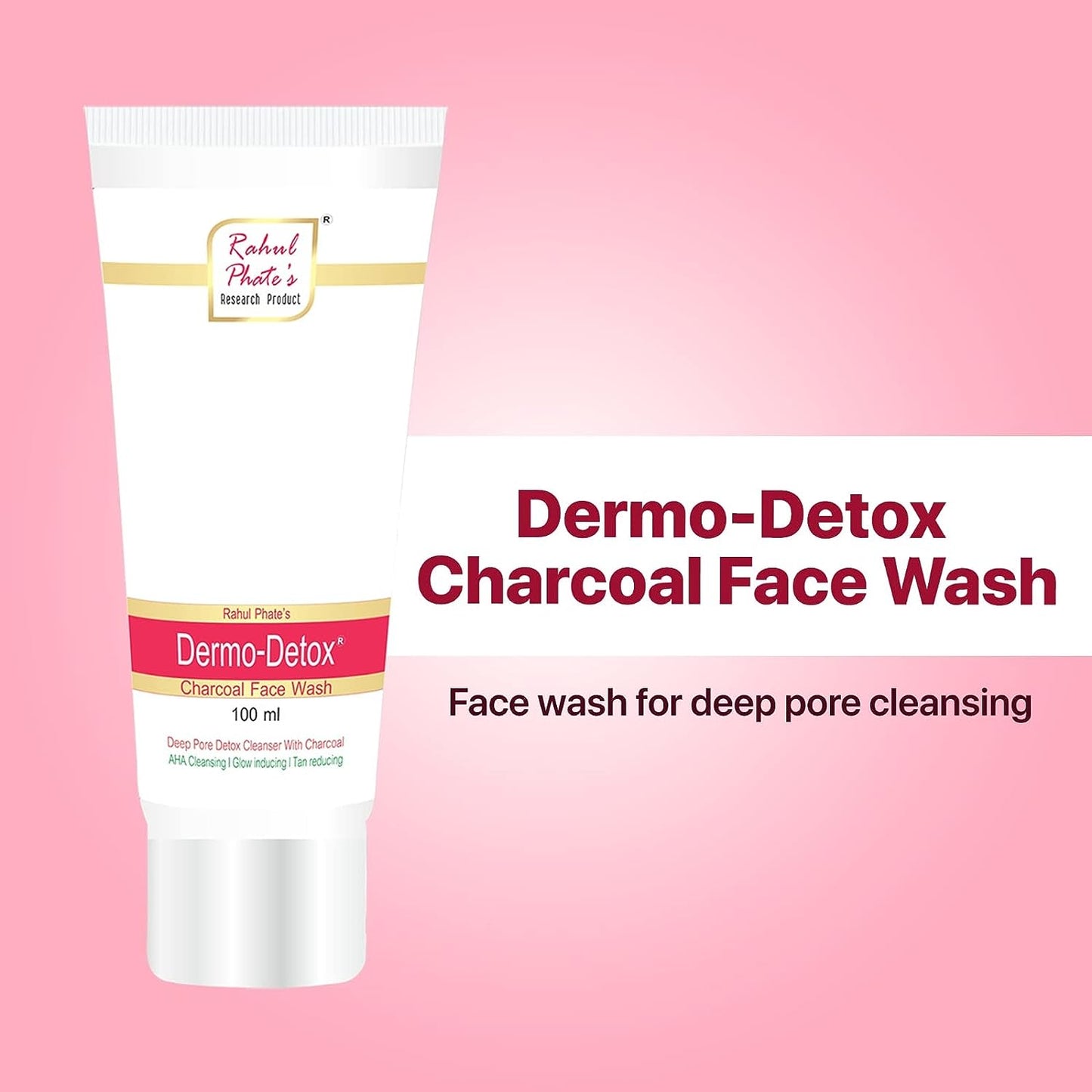 Dermo-detox charcoal face wash - 100 ml