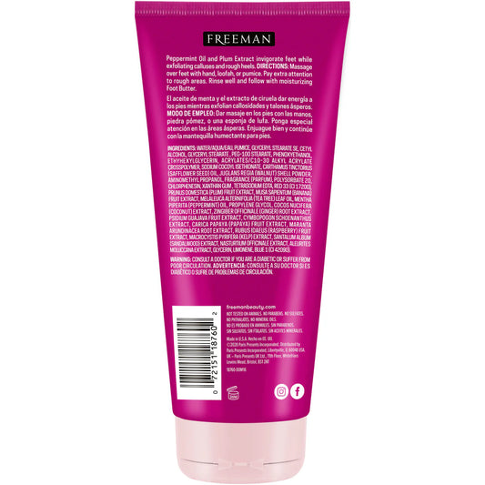Freeman Flirty Feet Exfoliating Peppermint & Plum Foot Scrub - 150 ml