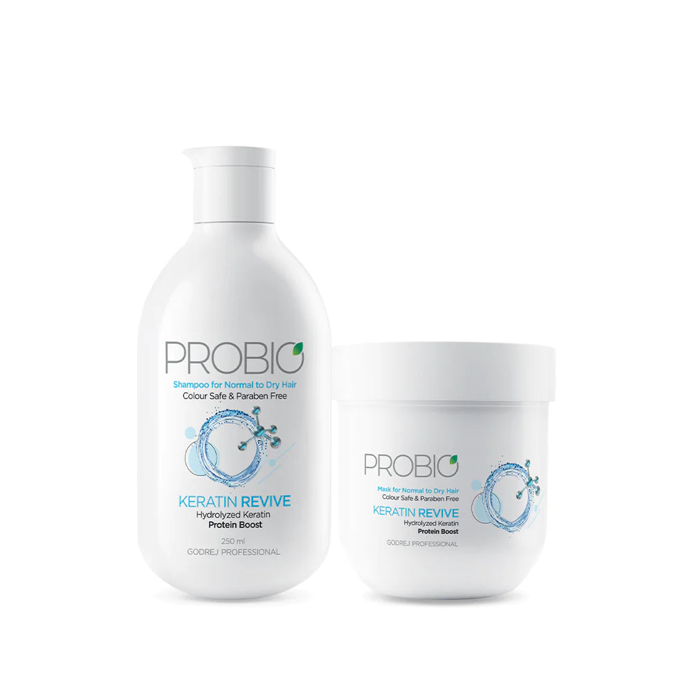 Probio Keratin revive Duo (250ml, 200g) | FOR NORMAL TO DRY HAIR