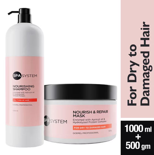 SPA System Nourishing Shampoo & Repair Mask Combo