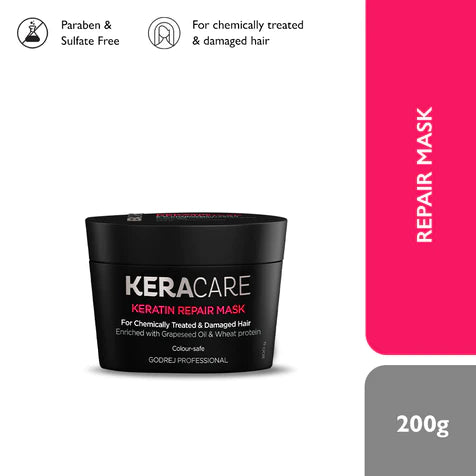 Keracare Keratin Repair Combo with Acai Oil (225ml, 100ml, 250g)