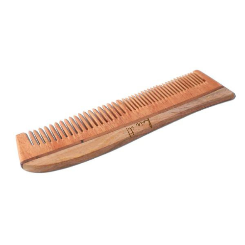 Neem Wooden Comb | Hair Growth, Hairfall, Dandruff Control | Hair Straightening, Frizz Control | Comb for Men, Women - Regular Comb