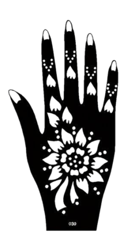 Beautiful Henna Stencils - Both Hands/ Mehendi Designs/ Mehendi DIY Stencil -C_030