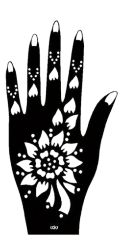 Beautiful Henna Stencils - Both Hands/ Mehendi Designs/ Mehendi DIY Stencil -C_030