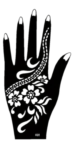 Beautiful Henna Stencils - Both Hands/ Mehendi Designs/ Mehendi DIY Stencil -C031