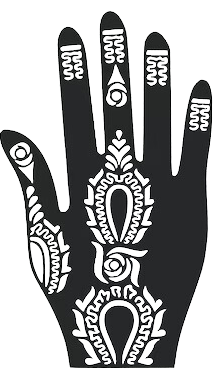 Beautiful Henna Stencils - Both Hands/ Mehendi Designs/ Mehendi DIY Stencil -C102