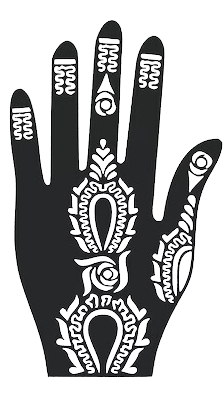 Beautiful Henna Stencils - Both Hands/ Mehendi Designs/ Mehendi DIY Stencil -C102