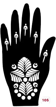 Beautiful Henna Stencils - Both Hands/ Mehendi Designs/ Mehendi DIY Stencil - C105