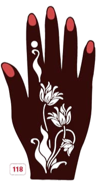 Beautiful Henna Stencils - Both Hands/ Mehendi Designs/ Mehendi DIY Stencil - C118