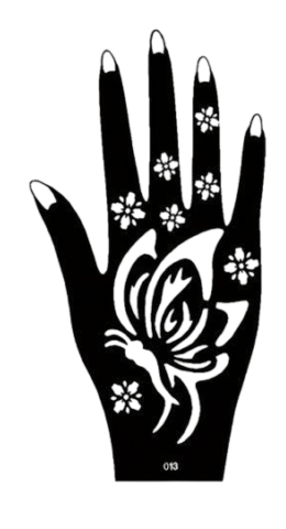 Beautiful Henna Stencils - Both Hands/ Mehendi Designs/ Mehendi DIY Stencil -C13