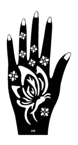 Beautiful Henna Stencils - Both Hands/ Mehendi Designs/ Mehendi DIY Stencil -C13