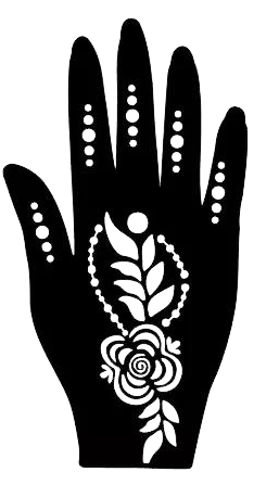 Beautiful Henna Stencils - Both Hands/ Mehendi Designs/ Mehendi DIY Stencil - C147