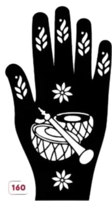 Beautiful Henna Stencils - Both Hands/ Mehendi Designs/ Mehendi DIY Stencil -C160