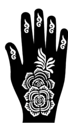 Beautiful Henna Stencils - Both Hands/ Mehendi Designs/ Mehendi DIY Stencil -C164