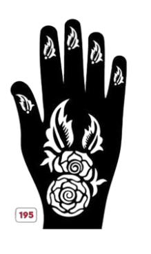 Beautiful Henna Stencils - Both Hands/ Mehendi Designs/ Mehendi DIY Stencil -C195