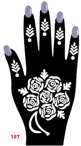 Beautiful Henna Stencils - Both Hands/ Mehendi Designs/ Mehendi DIY Stencil - C197