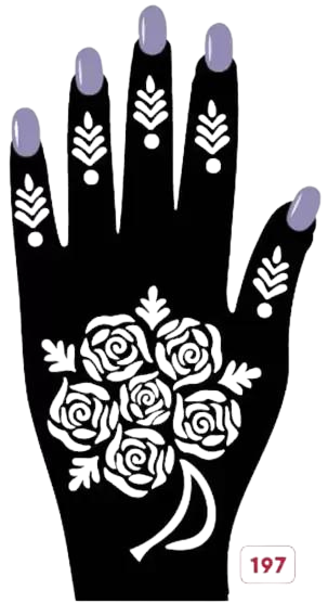 Beautiful Henna Stencils - Both Hands/ Mehendi Designs/ Mehendi DIY Stencil - C197