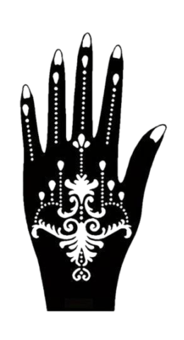 Beautiful Henna Stencils - Both Hands/ Mehendi Designs/ Mehendi DIY Stencil -C59