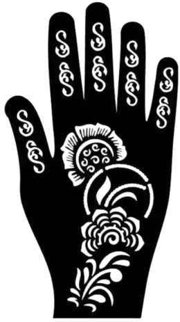 Beautiful Henna Stencils - Both Hands/ Mehendi Designs/ Mehendi DIY Stencil -C60