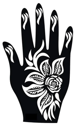 Beautiful Henna Stencils - Both Hands/ Mehendi Designs/ Mehendi DIY Stencil -C61