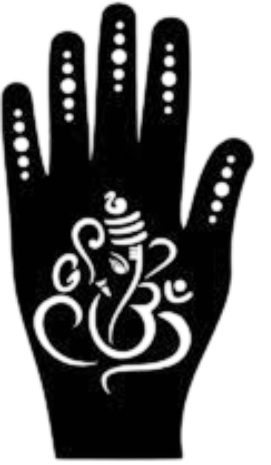 Beautiful Henna Stencils - Both Hands/ Mehendi Designs/ Mehendi DIY Stencil -C64