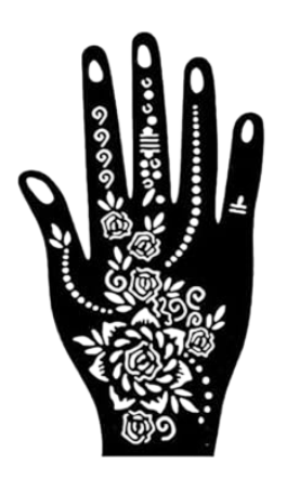 Beautiful Henna Stencils - Both Hands/ Mehendi Designs/ Mehendi DIY Stencil - C69