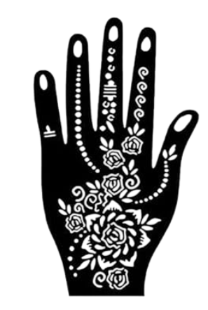 Beautiful Henna Stencils - Both Hands/ Mehendi Designs/ Mehendi DIY Stencil - C69