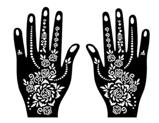 Beautiful Henna Stencils - Both Hands/ Mehendi Designs/ Mehendi DIY Stencil - C69