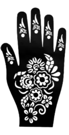 Beautiful Henna Stencils - Both Hands/ Mehendi Designs/ Mehendi DIY Stencil -C71