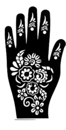 Beautiful Henna Stencils - Both Hands/ Mehendi Designs/ Mehendi DIY Stencil -C71