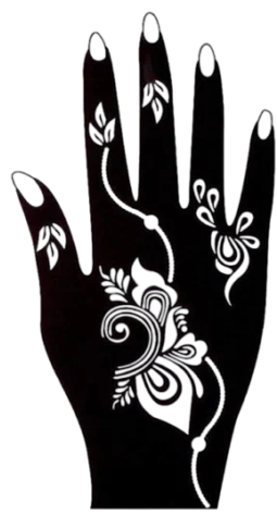 Beautiful Henna Stencils - Both Hands/ Mehendi Designs/ Mehendi DIY Stencil -C72