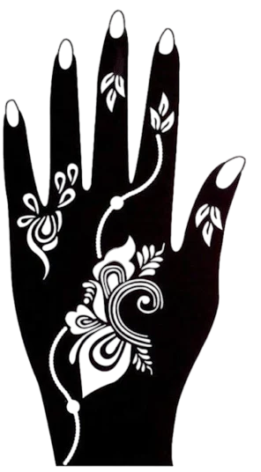 Beautiful Henna Stencils - Both Hands/ Mehendi Designs/ Mehendi DIY Stencil -C72