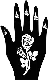 Beautiful Henna Stencils - Both Hands/ Mehendi Designs/ Mehendi DIY Stencil -C75