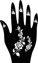 Beautiful Henna Stencils - Both Hands/ Mehendi Designs/ Mehendi DIY Stencil -C76