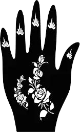 Beautiful Henna Stencils - Both Hands/ Mehendi Designs/ Mehendi DIY Stencil -C76