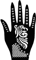 Beautiful Henna Stencils - Both Hands/ Mehendi Designs/ Mehendi DIY Stencil -C77