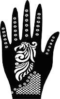 Beautiful Henna Stencils - Both Hands/ Mehendi Designs/ Mehendi DIY Stencil -C77