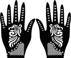 Beautiful Henna Stencils - Both Hands/ Mehendi Designs/ Mehendi DIY Stencil -C77