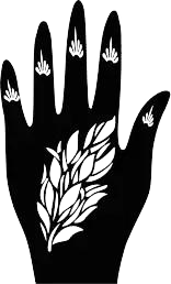 Beautiful Henna Stencils - Both Hands/ Mehendi Designs/ Mehendi DIY Stencil -C78