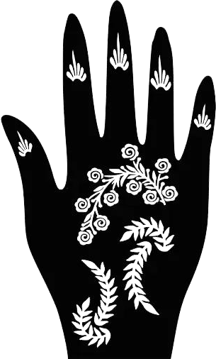 Beautiful Henna Stencils - Both Hands/ Mehendi Designs/ Mehendi DIY Stencil -C83