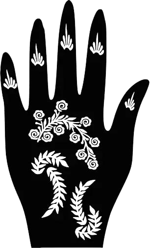 Beautiful Henna Stencils - Both Hands/ Mehendi Designs/ Mehendi DIY Stencil -C83