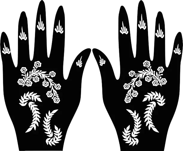 Beautiful Henna Stencils - Both Hands/ Mehendi Designs/ Mehendi DIY Stencil -C83