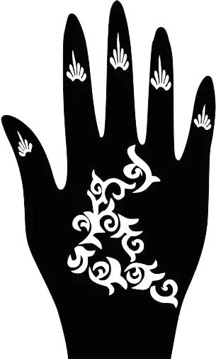 Beautiful Henna Stencils - Both Hands/ Mehendi Designs/ Mehendi DIY Stencil - C85