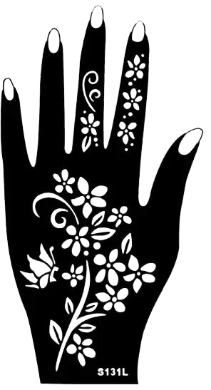 Beautiful Henna Stencils - Both Hands/ Mehendi Designs/ Mehendi DIY Stencil -S131