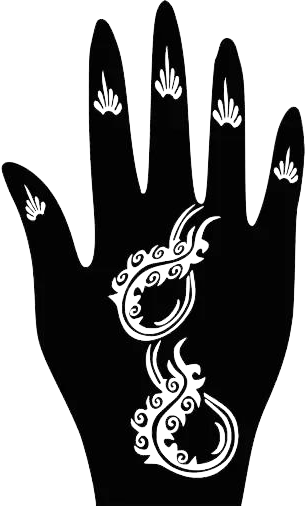 Beautiful Henna Stencils - Both Hands/ Mehendi Designs/ Mehendi DIY Stencil - C87