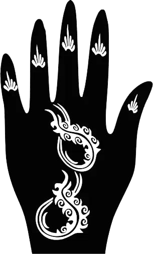 Beautiful Henna Stencils - Both Hands/ Mehendi Designs/ Mehendi DIY Stencil - C87