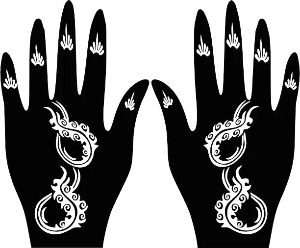 Beautiful Henna Stencils - Both Hands/ Mehendi Designs/ Mehendi DIY Stencil - C87