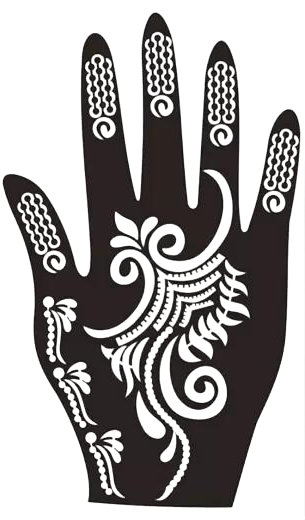 Beautiful Henna Stencils - Both Hands/ Mehendi Designs/ Mehendi DIY Stencil - C88